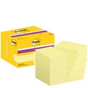 Bloc-mémos Post-it 656 Super Sticky 51x76mm jaune 12 pièces