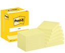 Bloc-mémos Post-it 657 76x102mm jaune canari 12 pièces