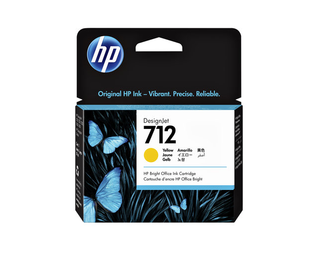 Inktcartridge HP 712 3ED69A geel