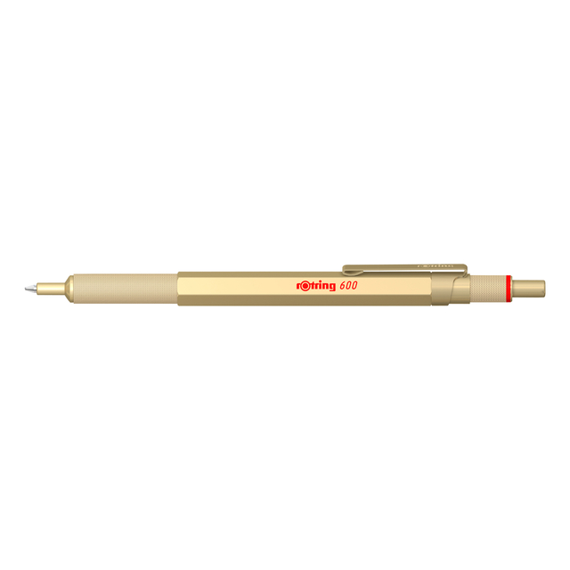 Balpen rOtring 600 medium goud