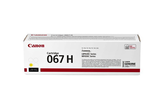 Cartouche toner Canon 067H jaune