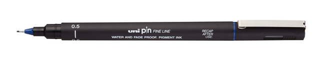 Fineliner Uni-ball Pin 0,5mm bleu 12 pièces