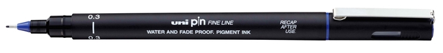 Fineliner Uni-ball Pin 0.3mm blauw 12 stuks