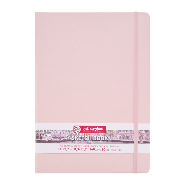 Carnet de croquis Talens Art Creation 210x300mm 140g 80 feuilles rose
