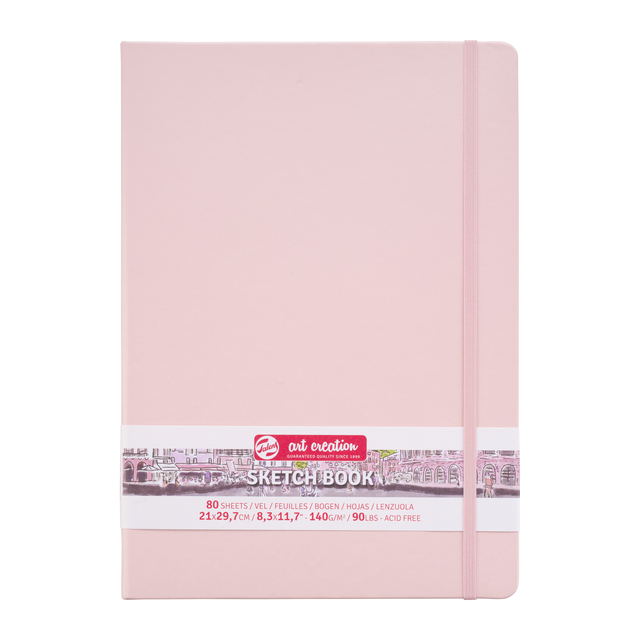 Carnet de croquis Talens Art Creation 210x300mm 140g 80 feuilles rose