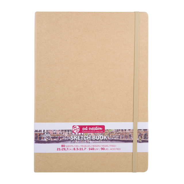 Carnet de croquis Talens Art Creation 210x300mm 140g 80 feuilles kraft