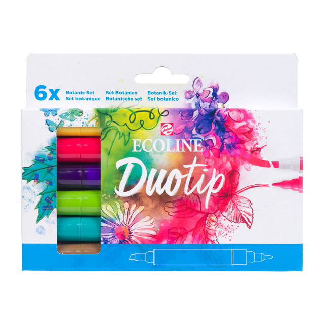 Duotip Talens Ecoline set á 6 stuks botanisch