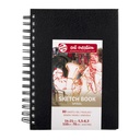 Schetsboek Talens Art Creation 80 witte vellen 110gr 140x210mm spiraal zwart