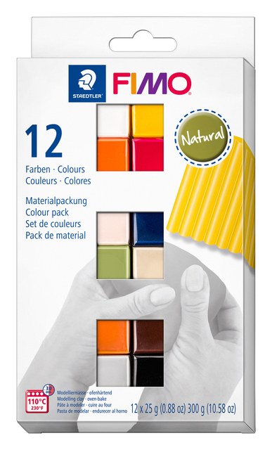 Klei Fimo soft colour pak à 12 natuurlijke kleuren