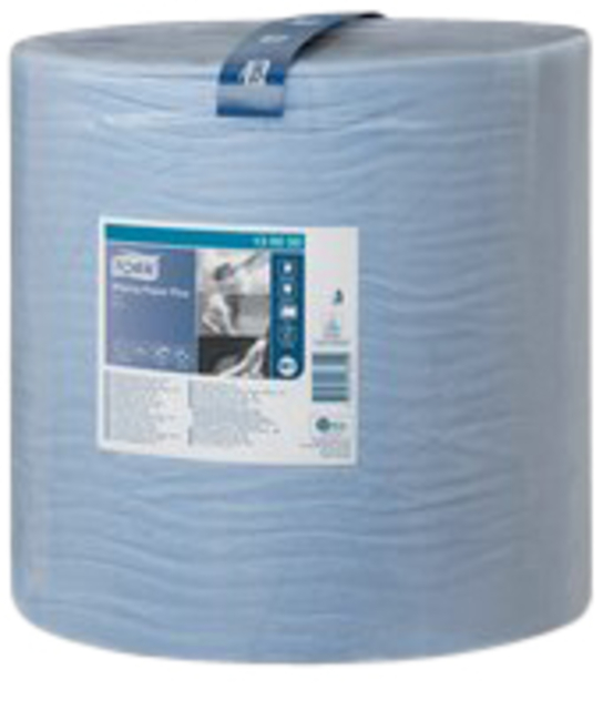 Papier d''essuyage Tork Wiping Plus 130050 W1 37cmx510m bleu