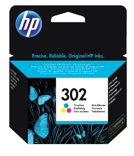 Cartouche d''encre HP F6U65AE 302 couleur