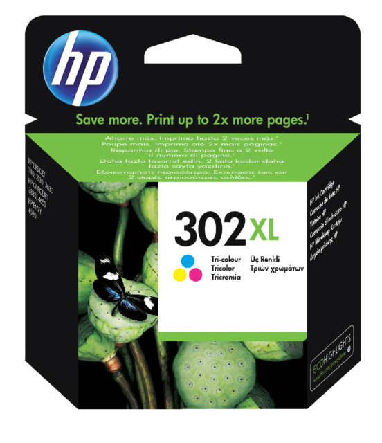 Cartouche d'encre HP F6U67AE 302XL couleur