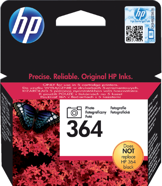 Inktcartridge HP CB317EE 364 foto zwart