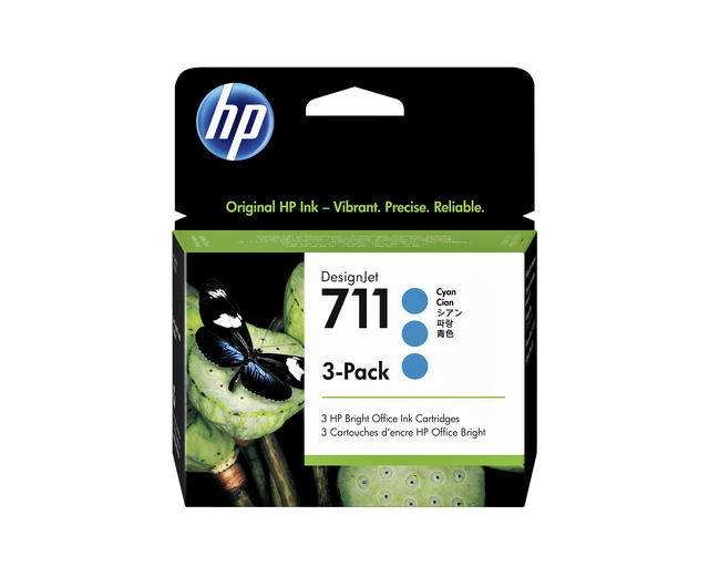 Cartouche d’encre HP CZ134A 711XL bleu