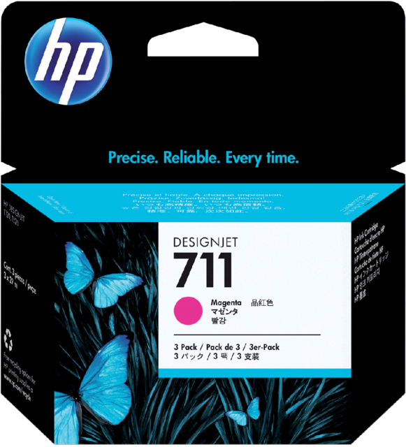 Cartouche d’encre HP CZ135A 711XL rouge