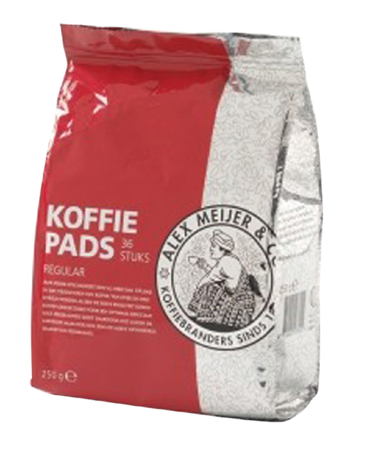 Koffiepads Alex Meijer regular 36 stuks 7gram