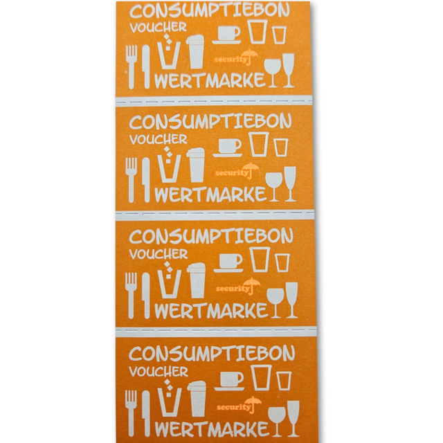 Bon de consommation CombiCraft sécurité UV 500 pièces orange