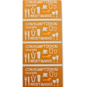 Bon de consommation CombiCraft sécurité UV 500 pièces orange