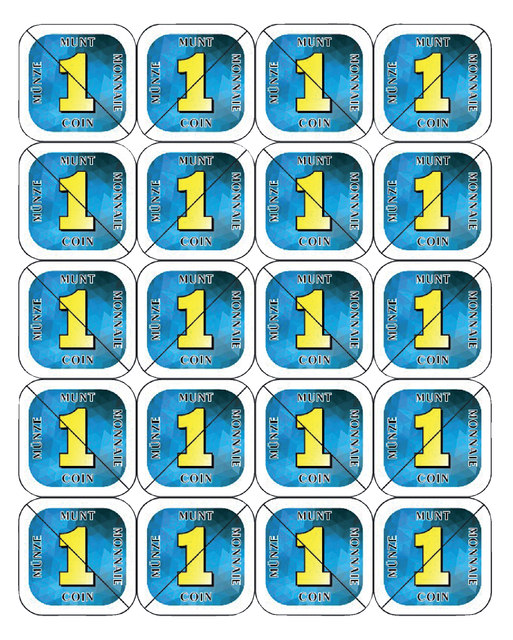 Jeton sécable CombiCraft 200 pièces bleu