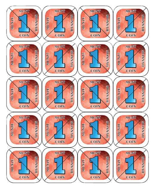 Jeton sécable CombiCraft 200 pièces rouge