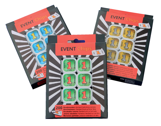 Jeton sécable CombiCraft 200 pièces jaune