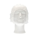 Haarnet CMT bouffant non-woven M 50cm PP wit 100 stuks