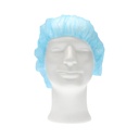 Charlotte bouffante CMT non-tissé M 50cm PP bleu 100 pièces