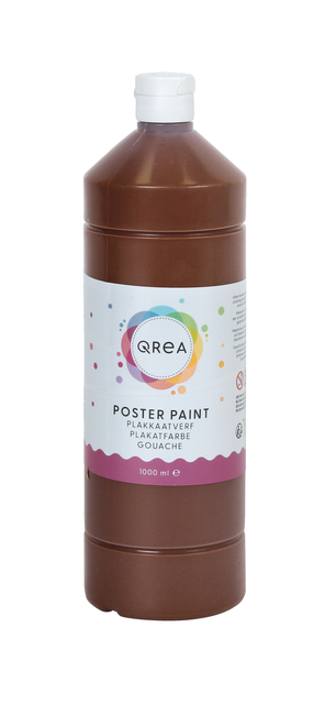 Gouache Qrea marron foncé 1000ml