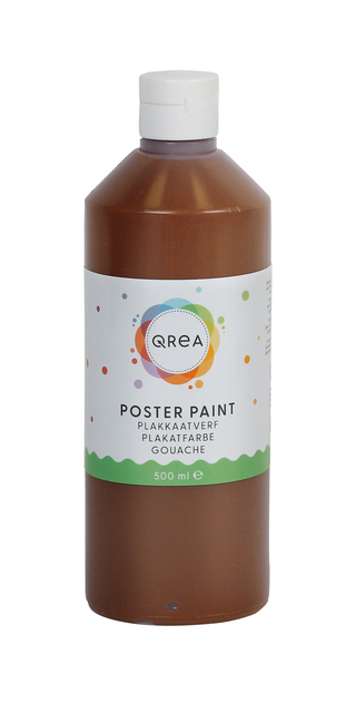 Gouache Qrea marron foncé 500ml