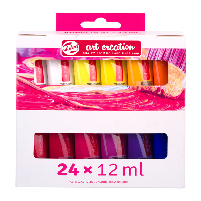 Acrylverf Talens Art Creation 12ml set à 24 kleuren