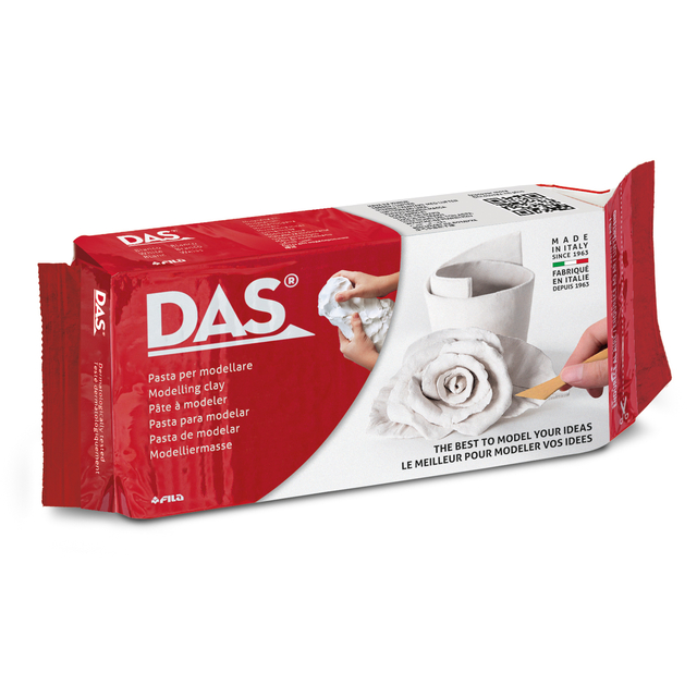 Boetseerklei DAS luchthardend 1000 gram wit