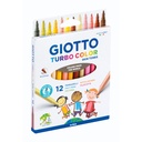 Viltstift Giotto Turbo Color Skin Tones set à 12 kleuren