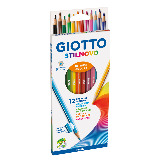 Potlood Giotto Stilnovo assorti 12 stuks