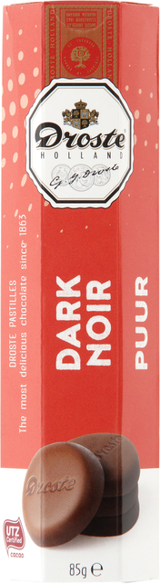 Chocolat Droste pastilles noir 85g