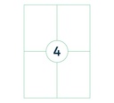 Etiquette Qbasic A4 1000 feuilles 105x148mm 4000 étiquettes