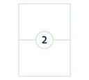 Etiquette Qbasic A4 1000 feuilles 210x148mm 2000 étiquettes