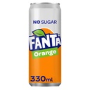 Boisson Fanta orange Zero canette 330ml