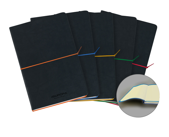 Carnet de notes Aurora Tesoro A5 192 pages ligné 80g assorti