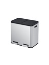 Pedaalemmer EKO Essential Recycler 2x22 liter rvs