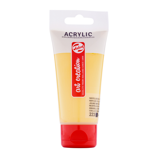 Peinture acrylique Talens Art Creation 223 Jaune Naples foncé tube 75ml