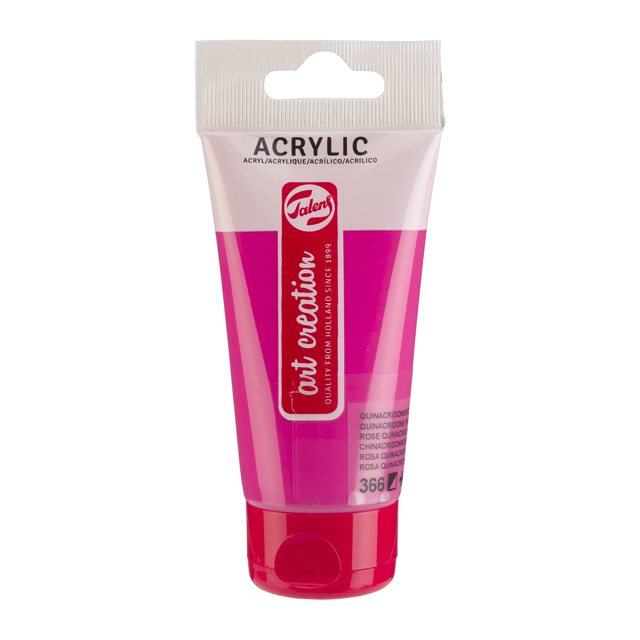 Peinture acrylique Talens Art Creation 366 Rose Quinacridone tube 75ml