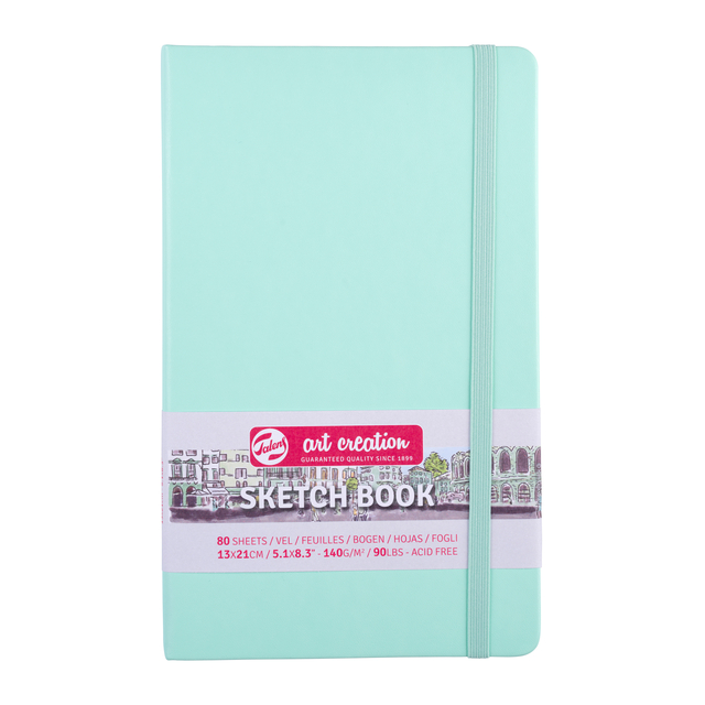 Carnet de croquis Talens Art Creation 13x21cm 140g 80 feuilles menthe fraîche