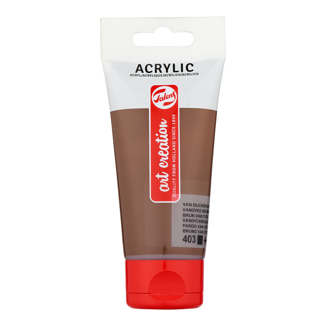 Peinture acrylique Talens Art Creation 403 Brun Van Dyck tube 75ml