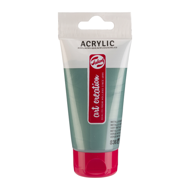 Acrylverf Talens Art Creation 836 metallicgroen tube à 75ml