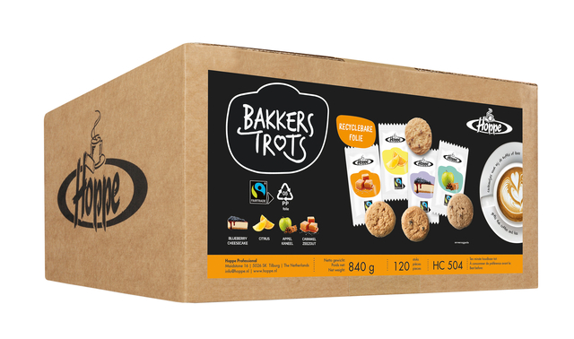 Biscuits Hoppe Bakkers Trots Fairtrade mélange 120 pièces