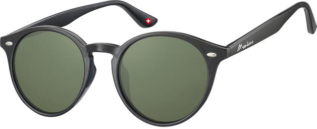 Lunettes de soleil Montana noir verre G15 vert