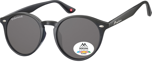 Lunettes de soleil Montana noir verre fumé polarisé