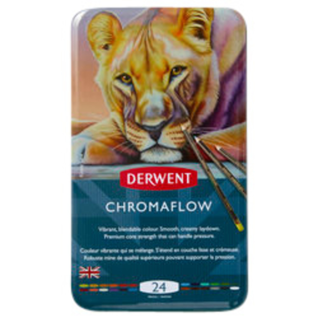 Crayon de couleur Derwent Chromaflow set 24 couleurs