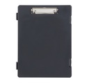 Porte-bloc avec compartiment MAULtred A4 portrait ouverture latérale PP noir