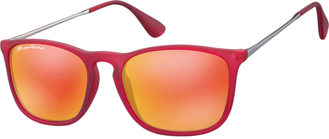 Lunettes de soleil Montana rouge verre rouge